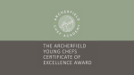 The Archerfield Young Chefs Certificate of Excellence Award